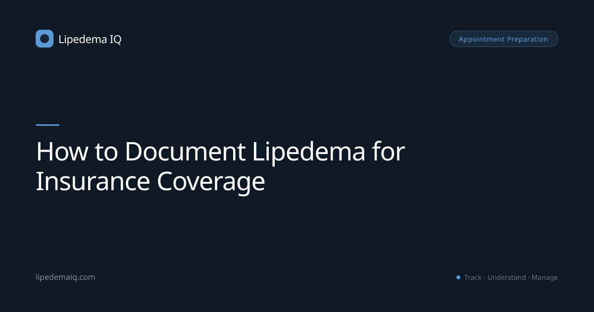 How to Document Lipedema for Insurance Coverage | Lipedema IQ